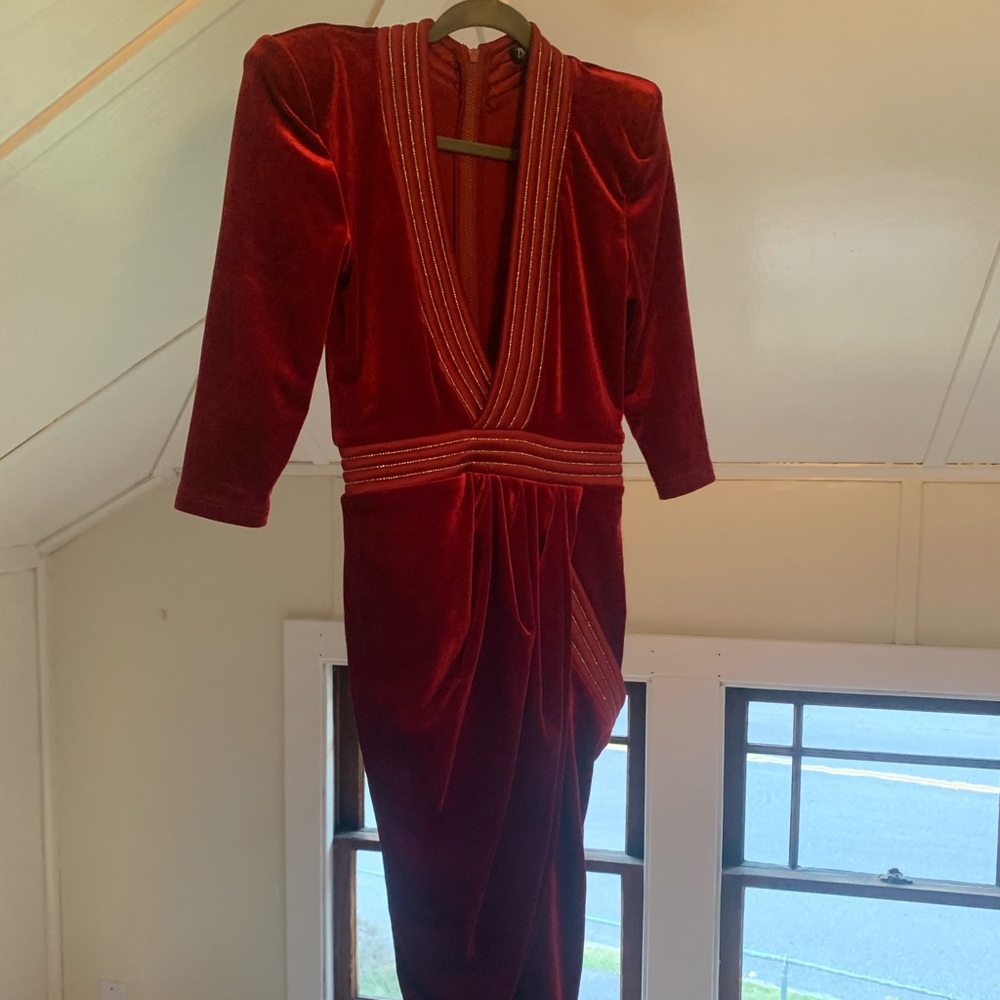 Eye of Horus Velvet Dress by Zhivago